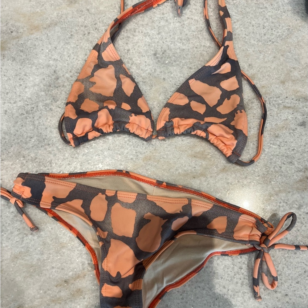Pakaloha Orange and Brown Bikini